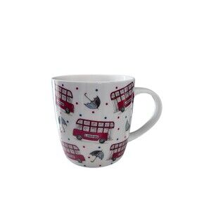 Molly Green London Bus Porcelain Coffee Mug Teacup Designed in Britain